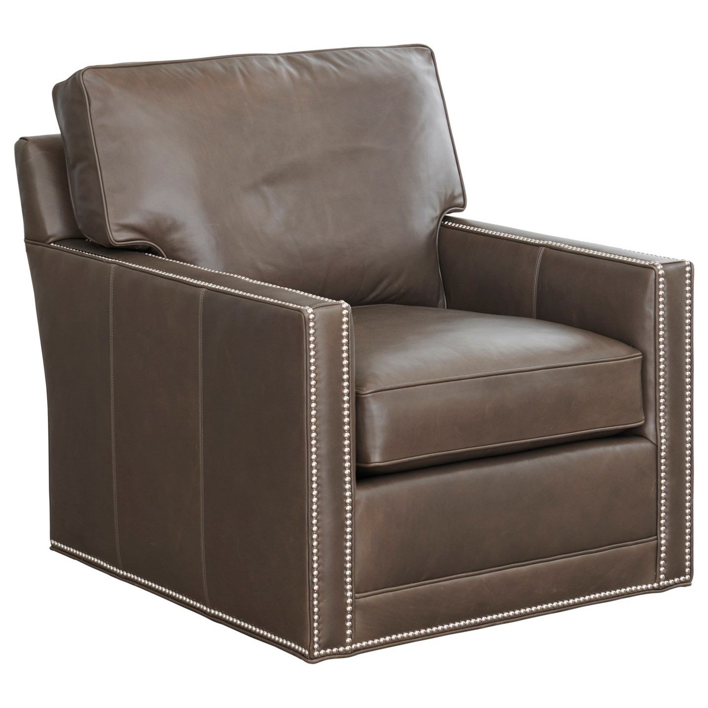 Lexington Couture Leather Brayden Customizable Swivel Chair (6 Inch
